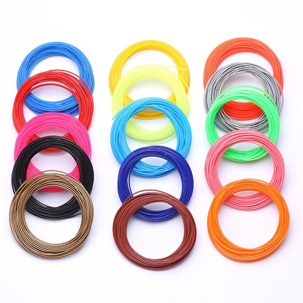 저온 3D펜 전용 PCL 필라멘트 15색상 10M 세트 16,500원