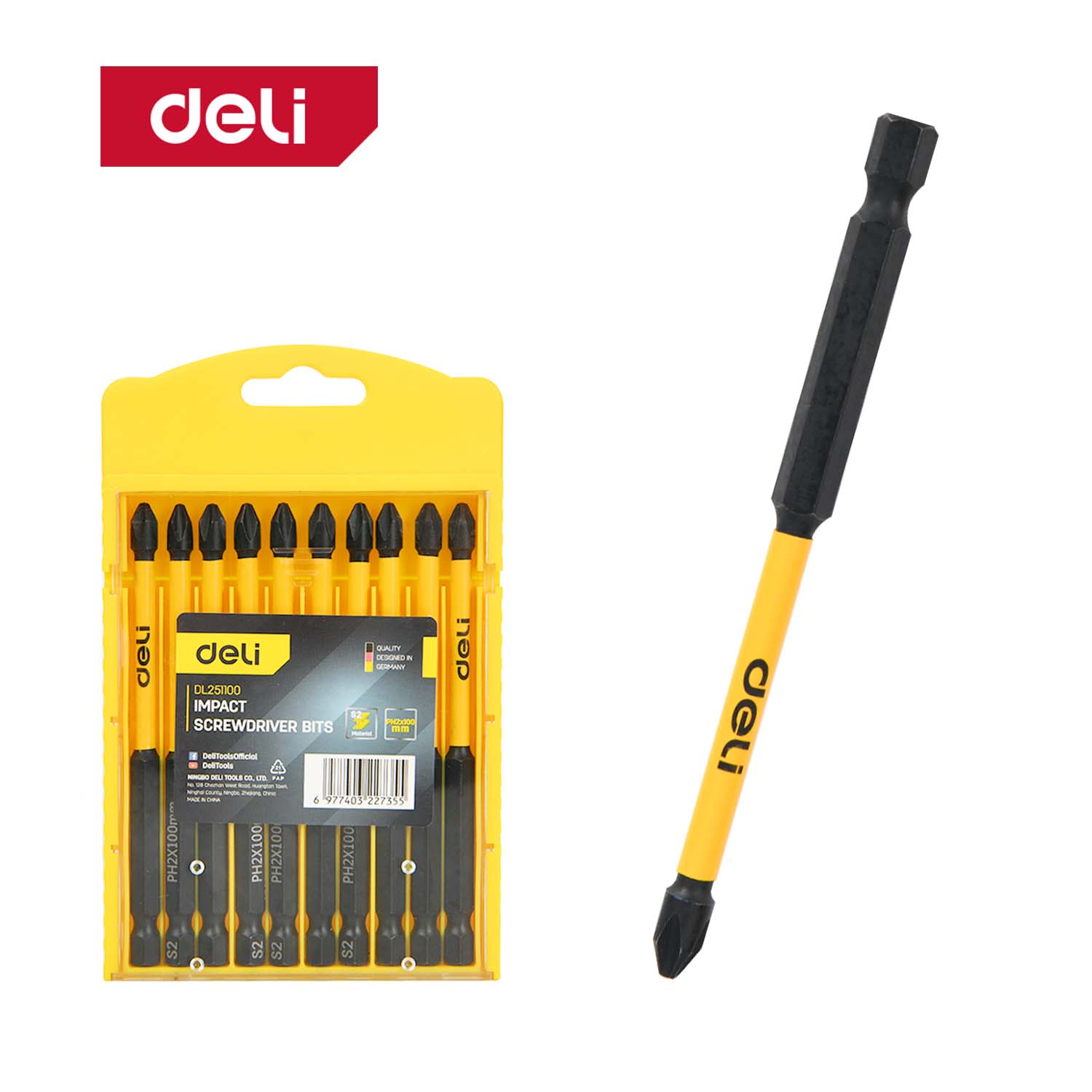 델리툴즈 단면 블랙 토션 비트 100mm (EDL251100), 1개 12,900원