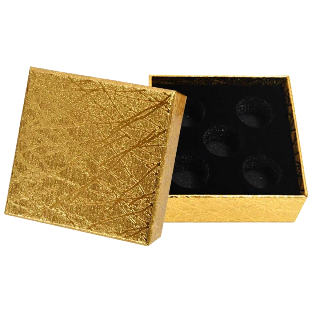 He 빗살패턴 금박공진단상자5환 싸바리 선물 박스 케이스 보관 보석함 환 종이상자 2,850원