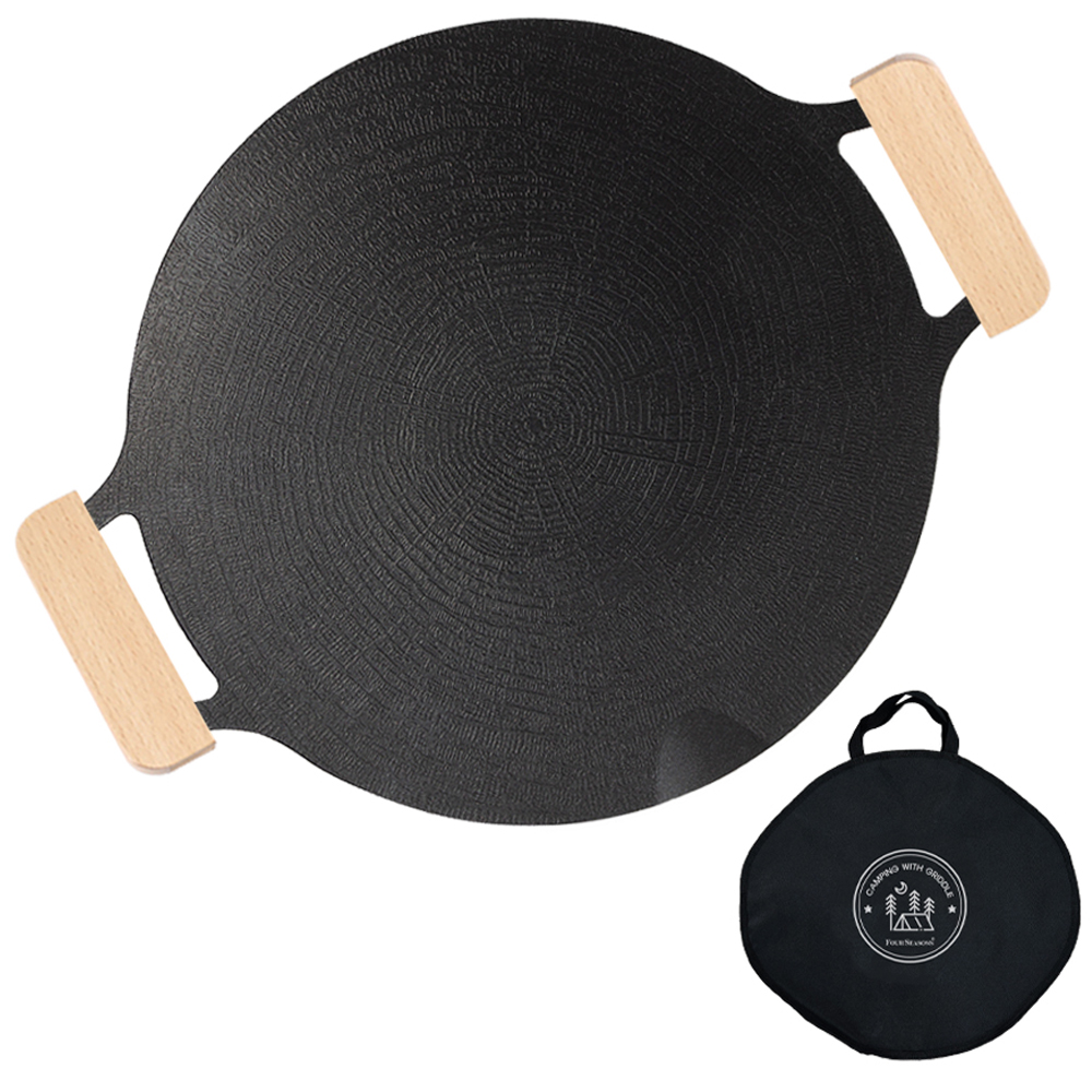 FOURSEASONS 국내 제조 멀티 그리들팬 + 우드핸들 + 전용가방 세트 26,540원