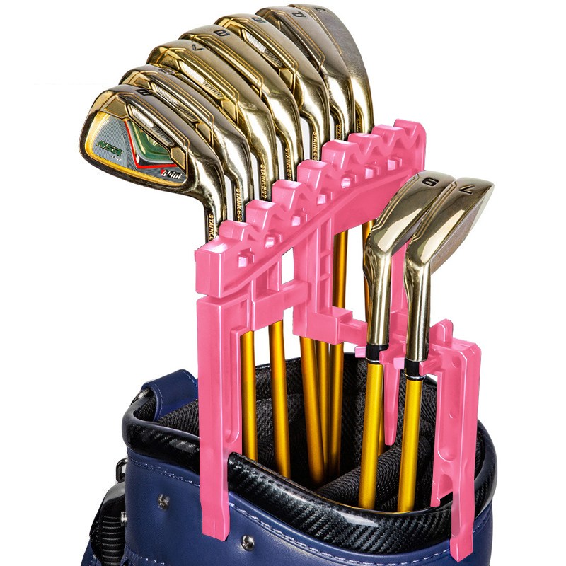 골타 골프채정리 아이언홀더 골프채걸이 클럽거치대 캐디백 정리 클럽손상방지 보관 고정 프로텍터, 핑크, 1개 18,400원
