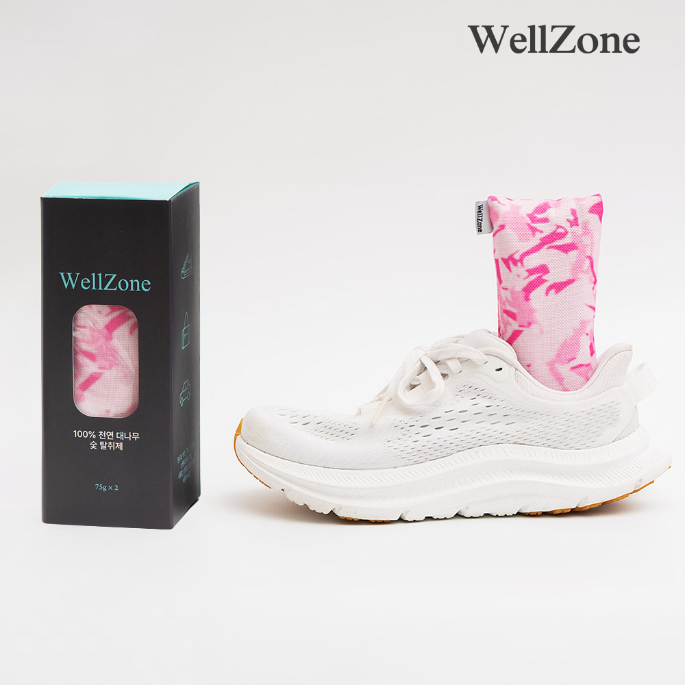 웰존 신발 탈취제 대나무 숯 냄새 습기 제거제 운동화 무향 프레쉬 핑크 12,490원