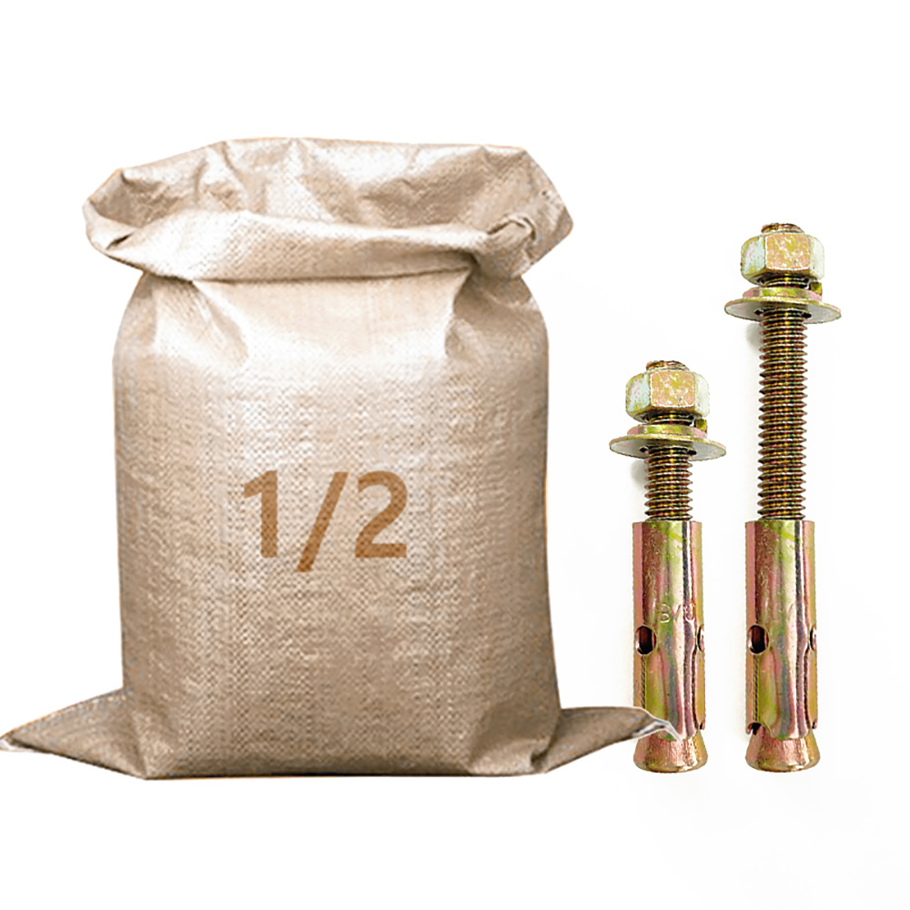 (유진코) 철 세트앙카 1/2 연부 마대 박스 콘크리트 셋트앙카볼트 앵커 욘부, 200개 60,100원