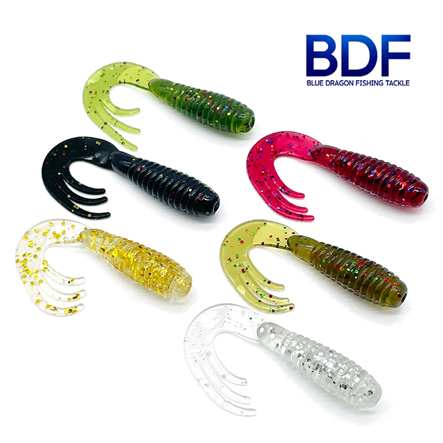 청룡조구 트리플 그럽 2인치 소프트베이트 그럽웜, 01.그린 990원