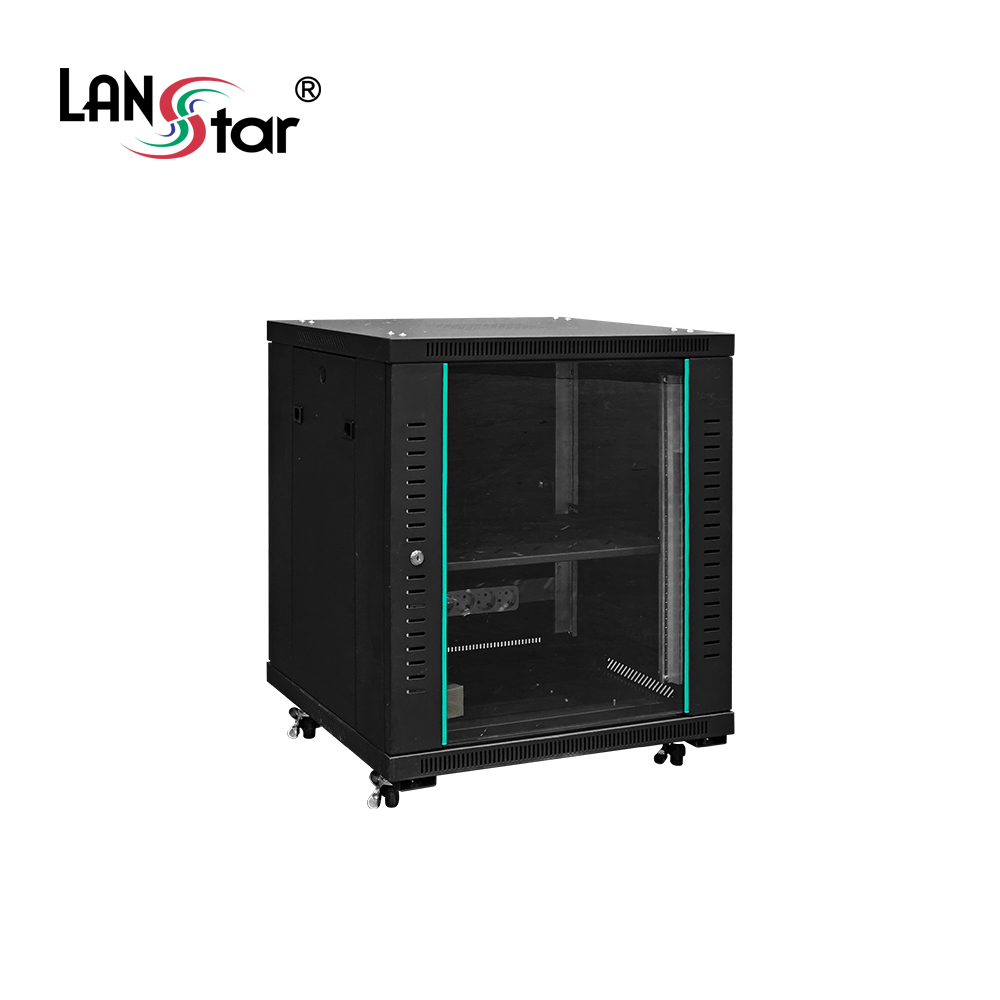 랜스타 LS-750HB 허브랙 검정 12U 750x600x600 통신랙 국제규격, 단일상품, 1개 225,000원