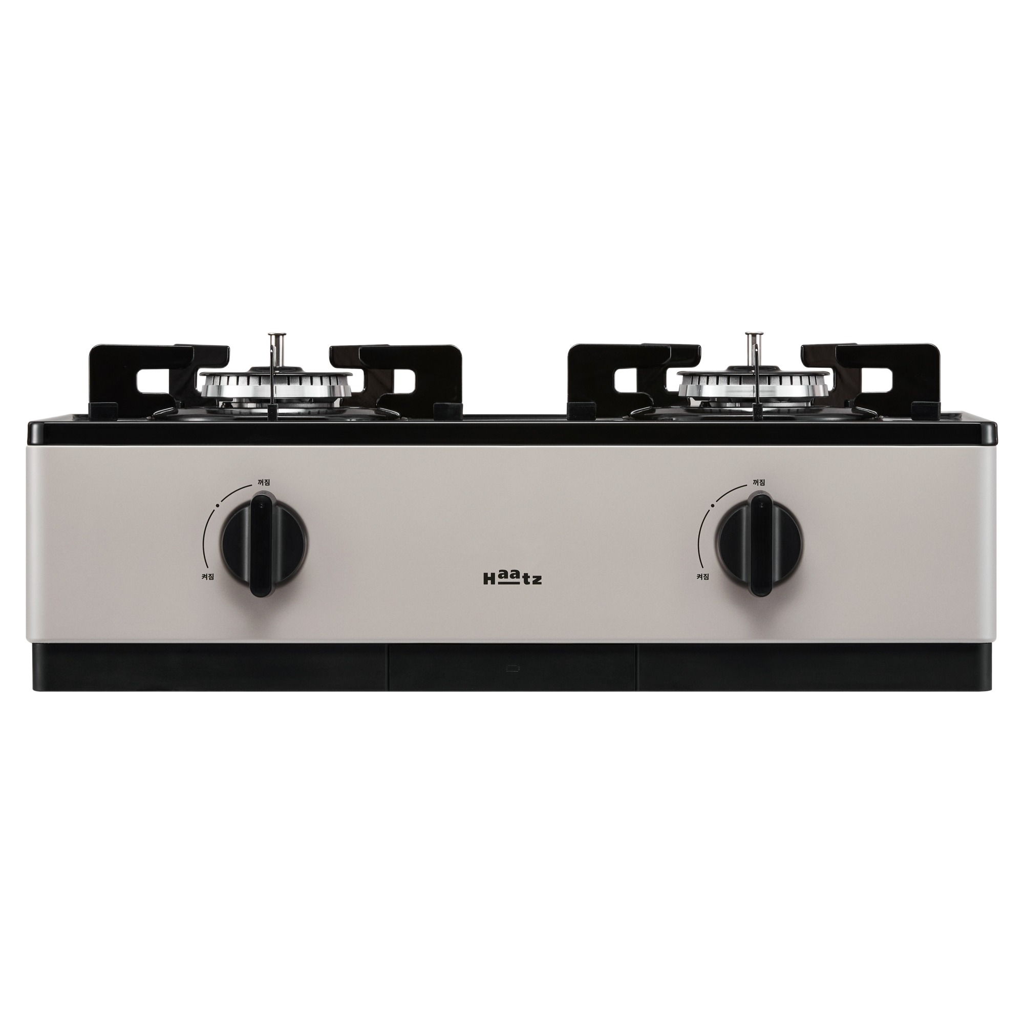 Haatz 프리스탠딩 가스레인지 2구 모카그레이 고객직접설치 + AA건전지, HFG-2381MG, LNG 129,000원