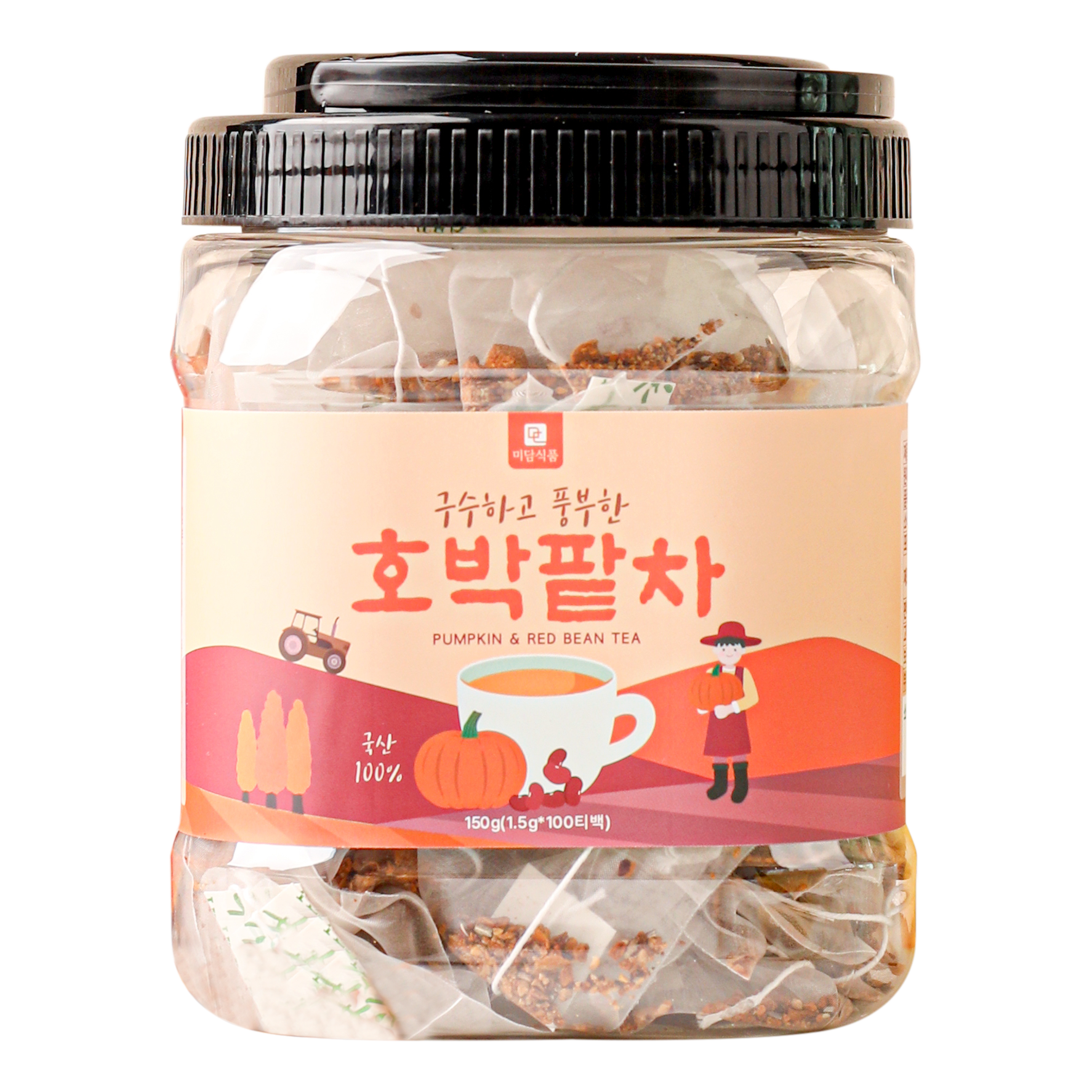 호박팥차 삼각티백 미세플라스틱없는 생분해필터 100개 18,900원