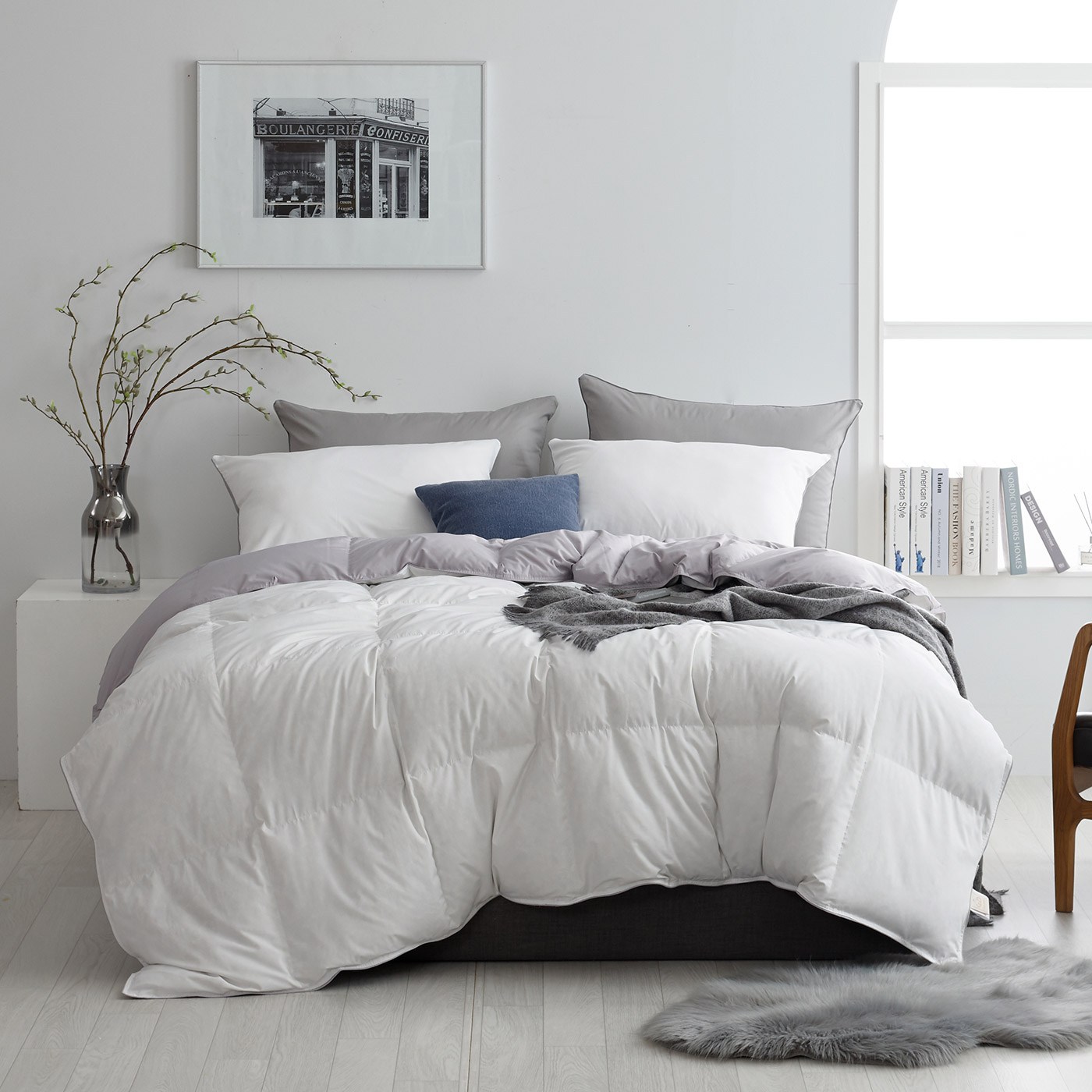 도아드림 리버서블 구스다운 이불솜 사계절 거위털이불 453,600원