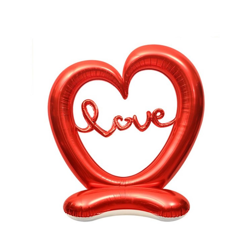 애니파니 파티용품 대형 이벤트 스페셜데이 스탠드 러브 하트 풍선, 1개, 레드 11,900원