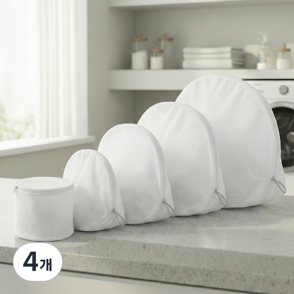 레노포프 무형광 3D 입체 세탁망 5종세트 미세 이중메쉬 아기 속옷 니트 이불 빨래망 46,050원