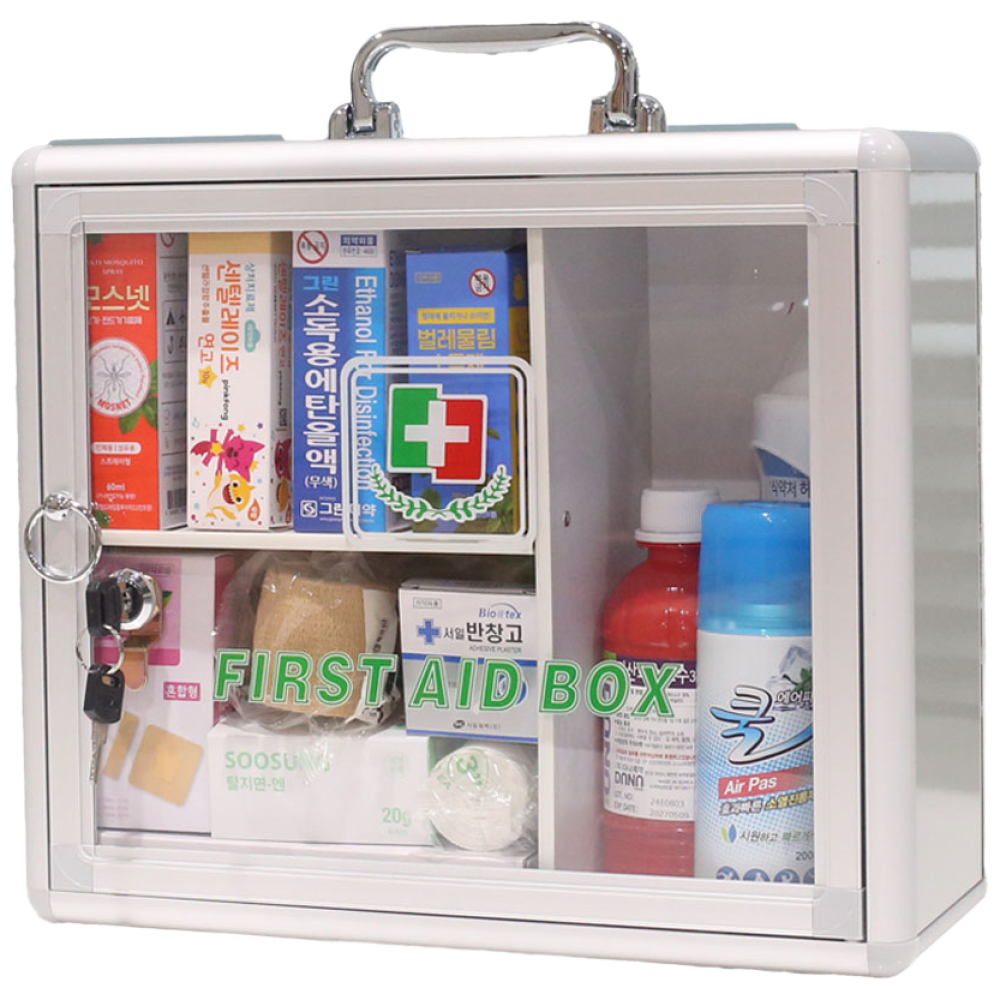 큐어메디 벽걸이 구급함 스페셜중형 구급용품 21종구급용품 66,900원