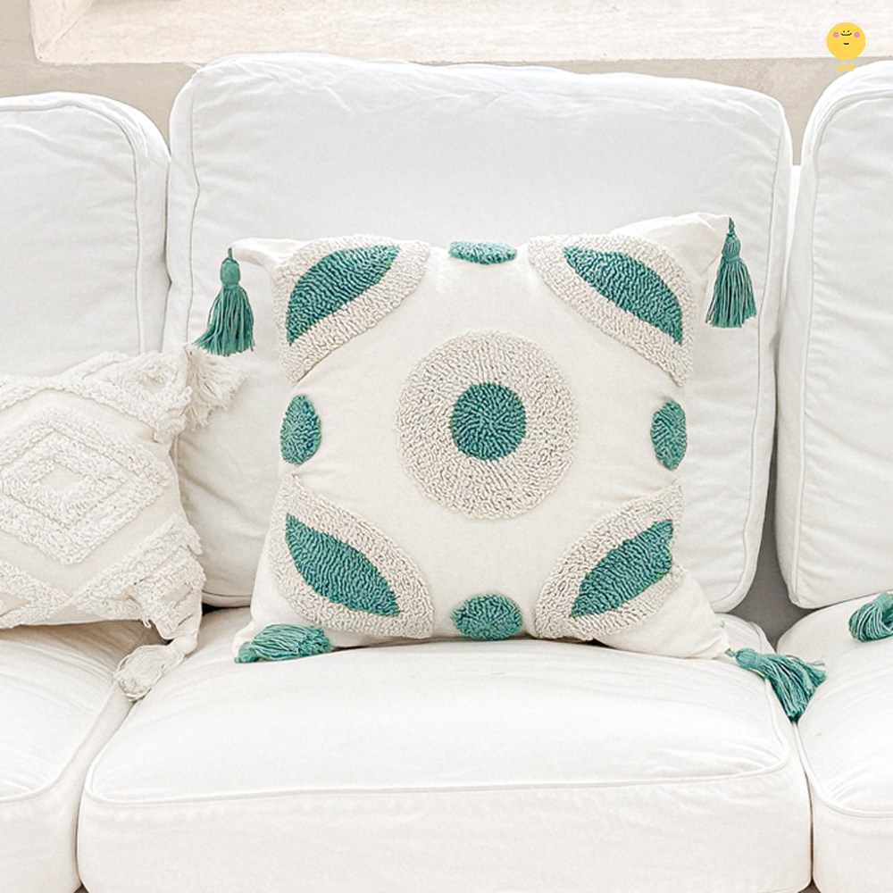 달떵 북유럽 다이아 터프팅 고급 자수 거실 인테리어 쇼파 쿠션 커버 45x45,50x30 봄 여름 27,850원