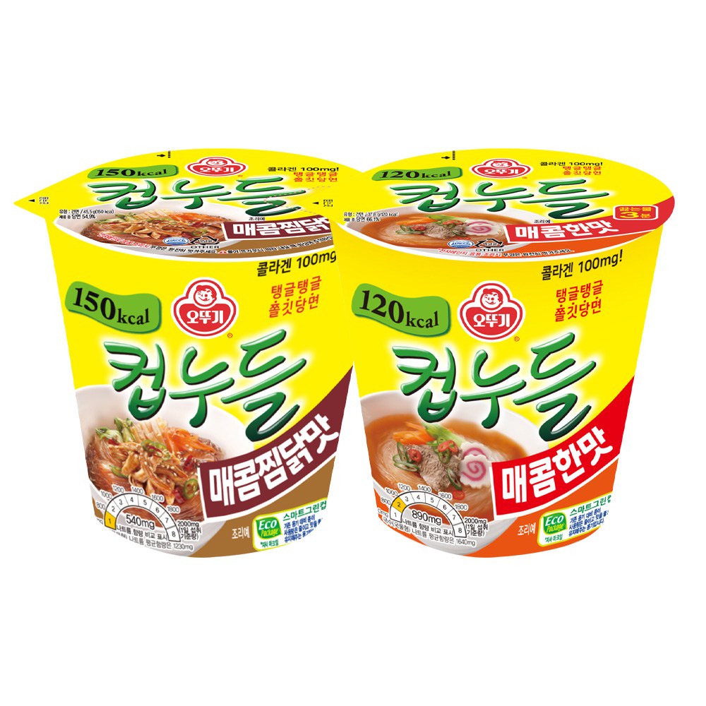 컵누들 매콤한맛 15개+매콤찜닭맛 15개 35,900원