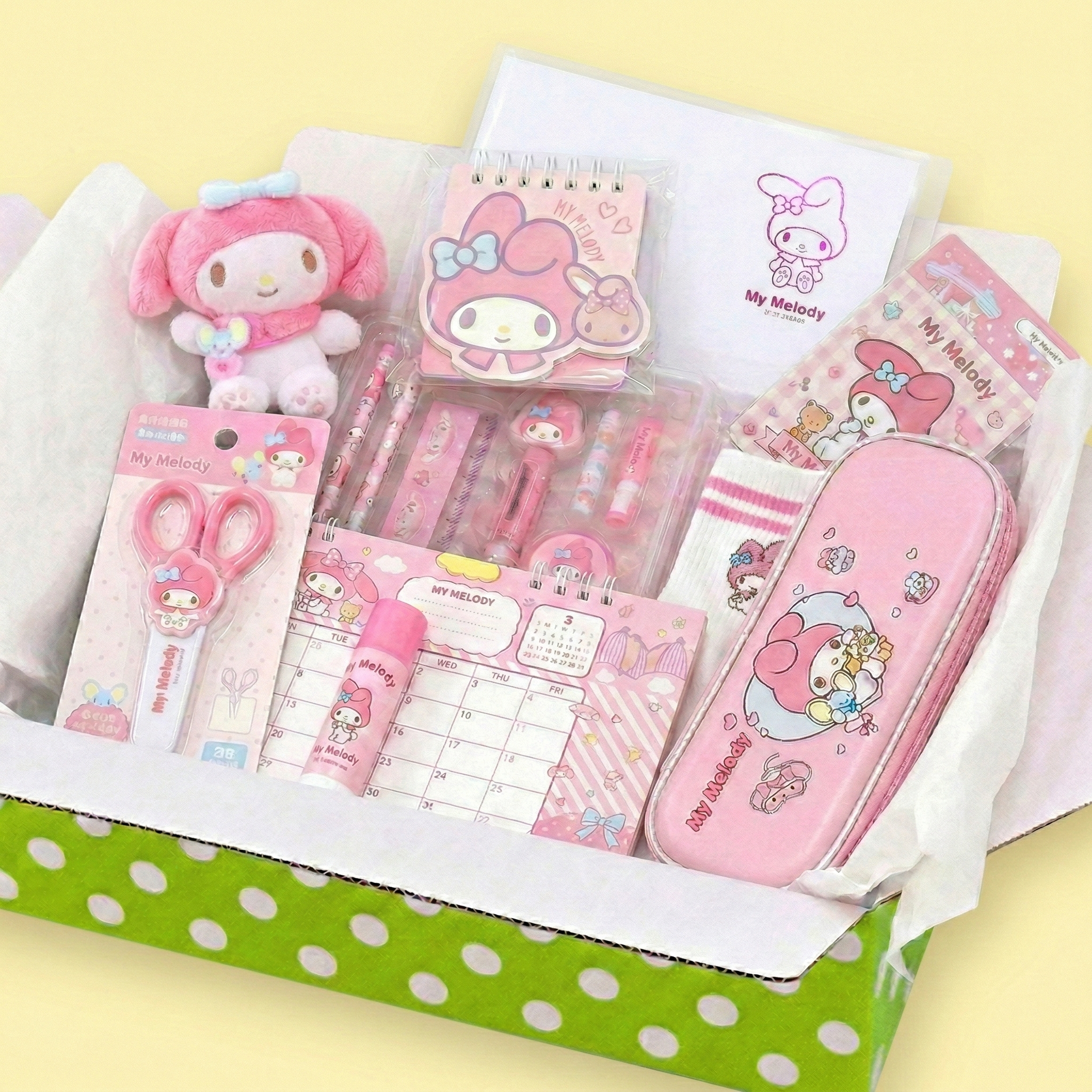 우리엔 산리오 문구세트 시나모롤 쿠로미 마이멜로디 초등학생 입학선물 학용품 세트, 1개, 마이멜로디 쁘띠세트 35,000원