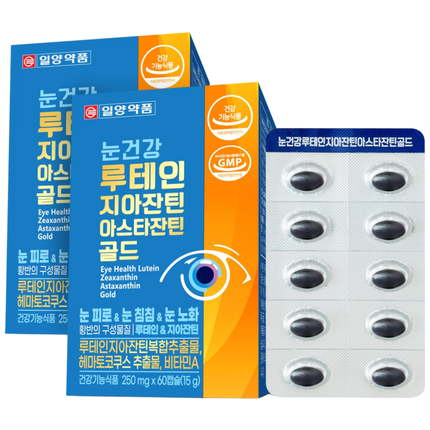 일양약품 눈건강 루테인 지아잔틴 아스타잔틴 골드, 2개, 60정 51,000원
