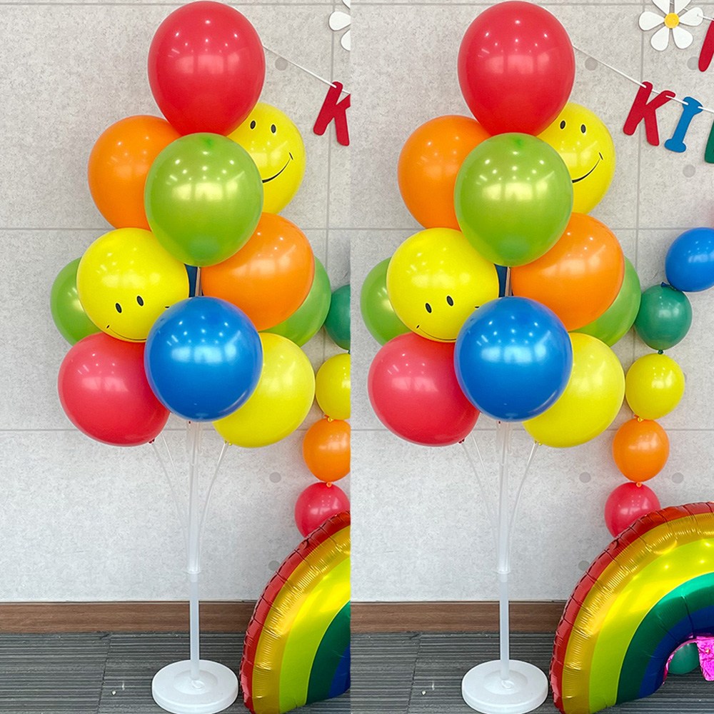 파티앤온 1.3m 혼합 풍선 스탠드 기둥 장식, 2개, 레인보우믹스 24,900원