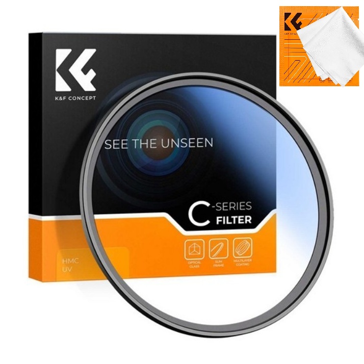 K&F Concept 55mm NANO-C HMC UV 필터 블루코팅 Blue-Coated Slim MC UV Filter (55mm) - AGC Glass 11,900원