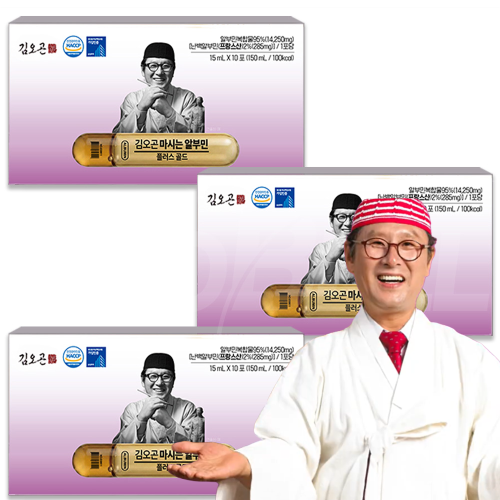 [TV홈쇼핑정품 인포벨]김오곤원장 알부민 플러스 혈장 단백질 영양 기력 건강 고함량 마시는 알부민 39,900원