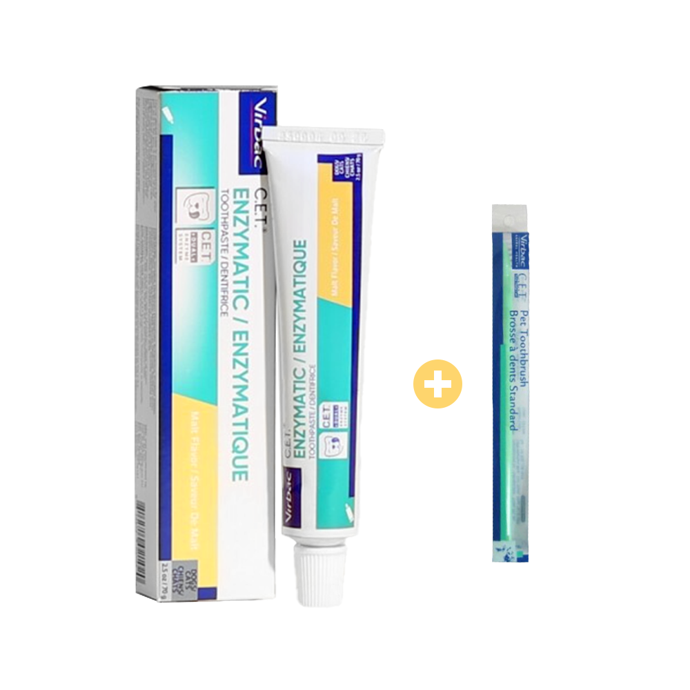 [버박공식 인증] C E T 강아지 고양이 치약 말트맛 + 버박미니칫솔 1P 16,000원