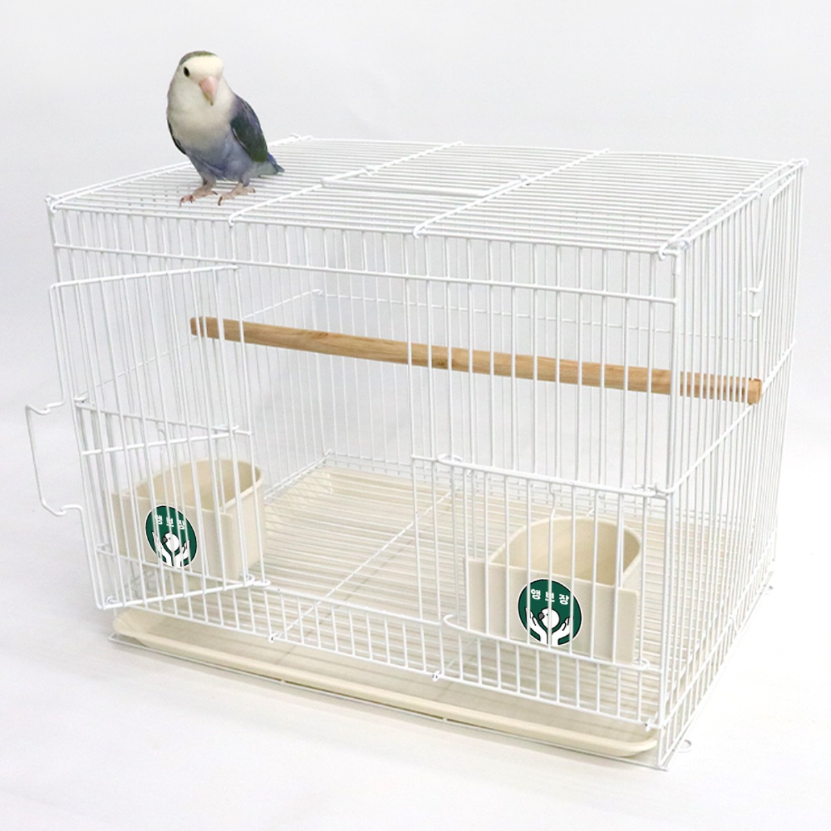 앵무새 새장 화이트 안전 앵보장 400 새집 날림장 잉꼬 사랑앵무 유리앵무 휜치 소형 앵무장 25,500원