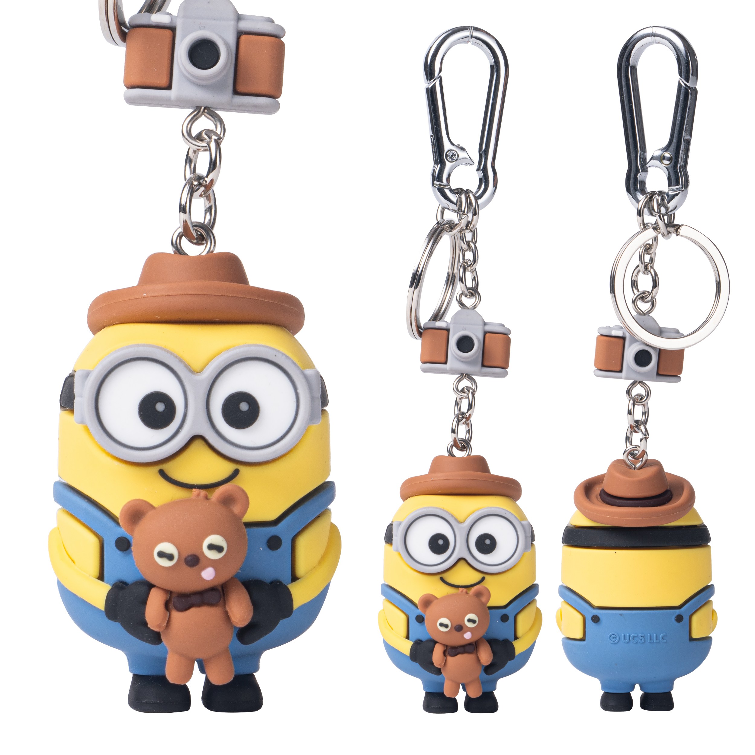 유니버셜 미니언즈 카메라 밥 피규어 키링 열쇠고리 자동차 키홀더 가방고리 백참, 1개 14,900원