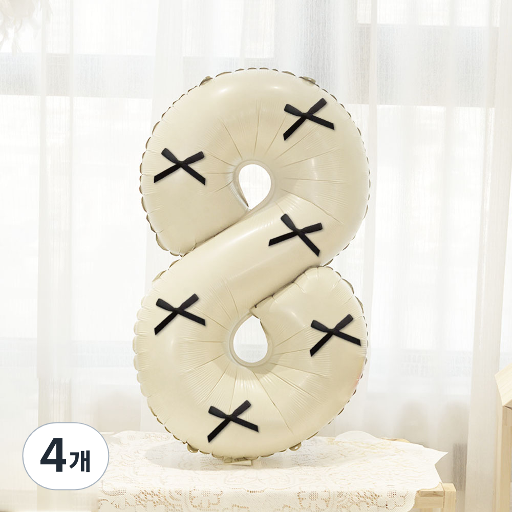 미미파티 리본 대형 숫자 풍선 100cm 8 22,040원