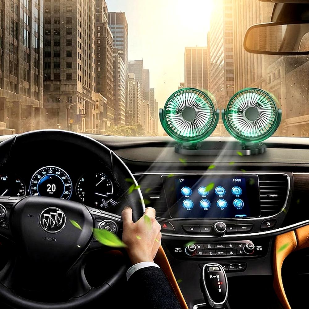 브라운스텝 시원한 차량용 듀얼 USB타입 선풍기 18,000원