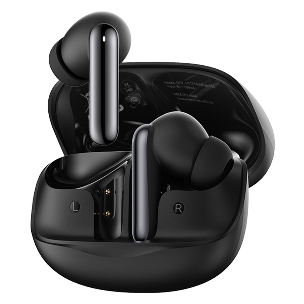 QCY ANC 노이즈 캔슬링 블루투스 이어폰, QCY-HT12 MeloBuds N50, 블랙, 6시간 28,900원