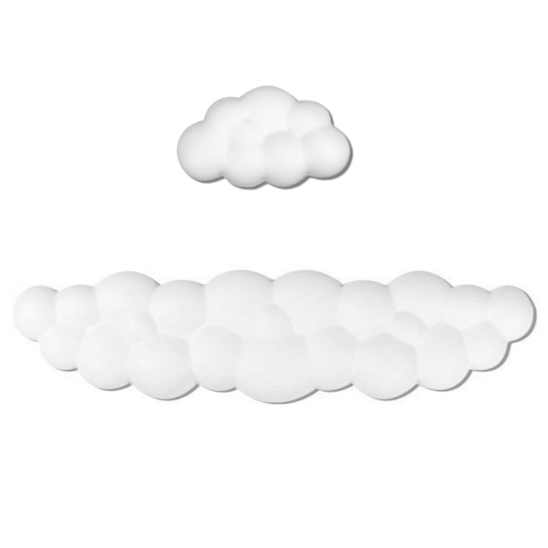 워키즈 구름 팜레스트 풀배열 메모리폼 키보드 마우스 손목 받침대 세트, 1세트, 키보드+마우스 19,900원