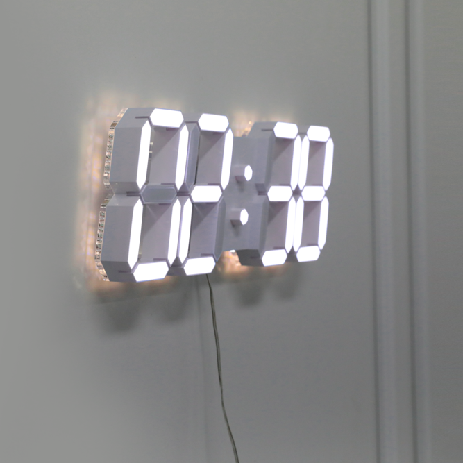 로이레트니 4세대 무드등 PLUS 무소음 유선 벽시계 + 자석 무타공 브라켓 3.3m + 리모컨 세트, 화이트 무드 플루티드 175,690원