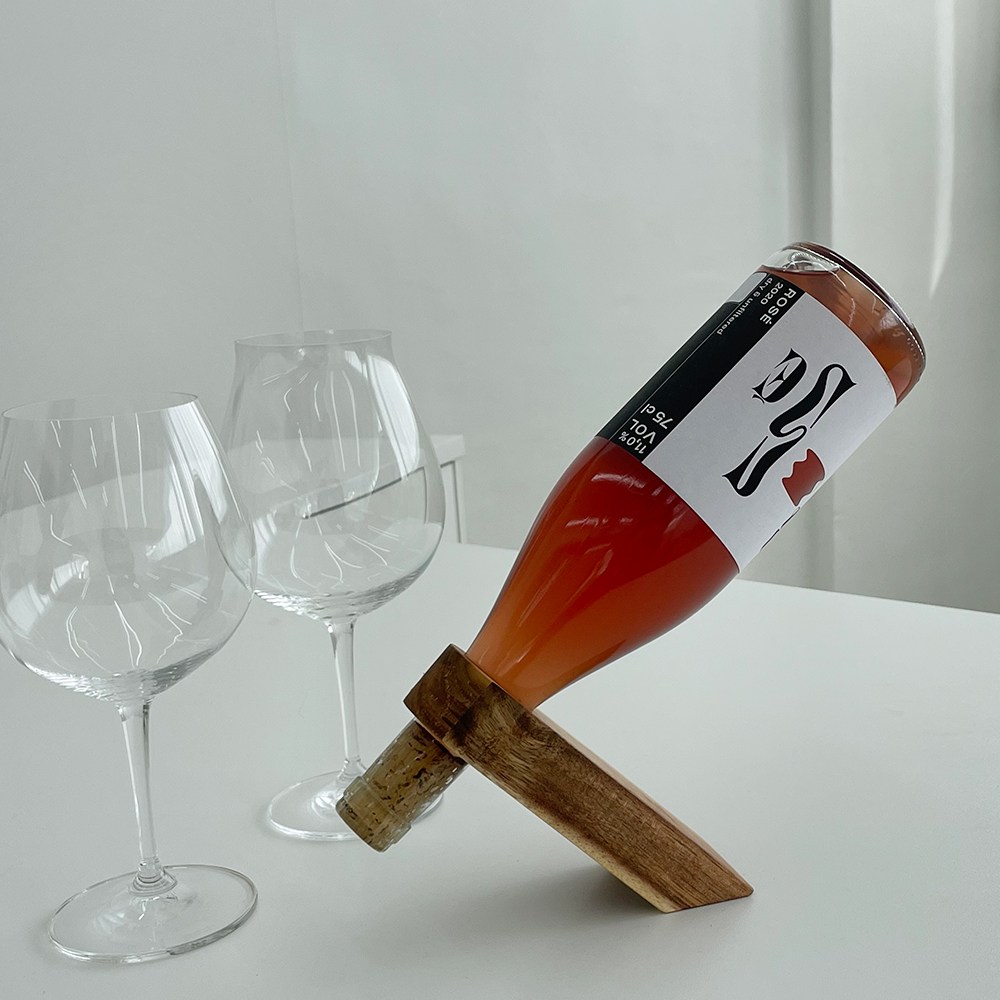 우드 와인랙 와인 거치대 원목 와인스탠드 진열대, 내추럴우드, 1개 48,500원