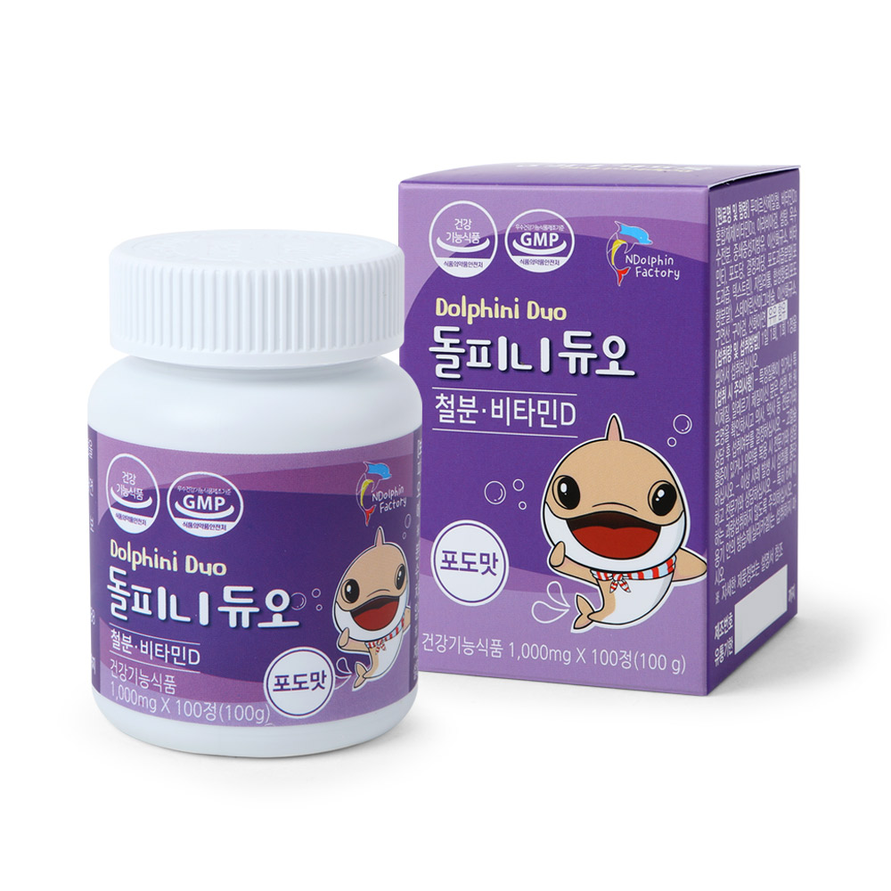 돌피니 듀오 철분 + 비타민D, 100정, 1개 18,990원