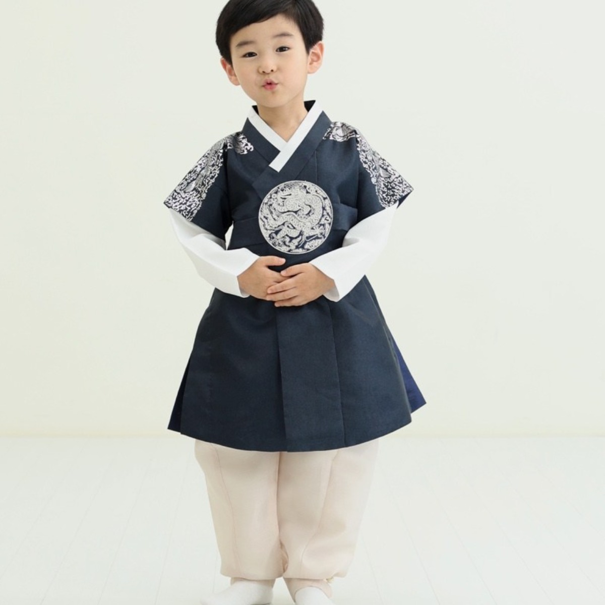 은박 네이비 동다리 고급 남아한복 (백일~10호) 어린이 키즈 아기 유아 돌잔치 85,000원
