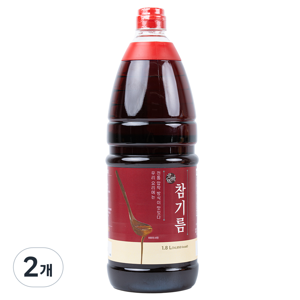 맛뜨락 고소한 참기름, 2개, 1.8L 42,750원