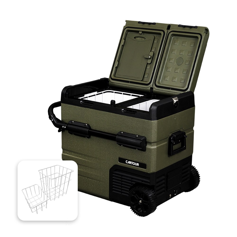 [듀얼도어] 카투어 캠핑 정품 캠핑 차량용 냉장고 블루투스 이동식 낚시 화물 387,000원