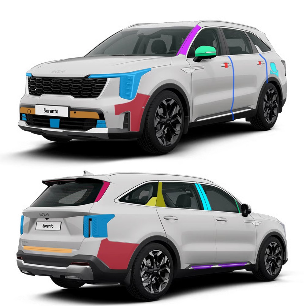 스킨엑스 쏘렌토 MQ4 페이스리프트 외장필수패키지C PPF 차량보호필름, 1개, 쏘렌토 MQ4 페이스리프트 238,000원