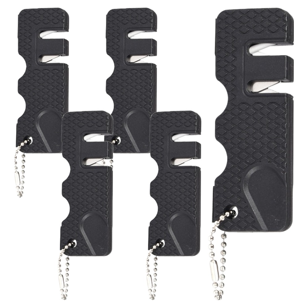 캠핑 아웃도어 미니 칼갈이, 블랙, 5개 11,200원