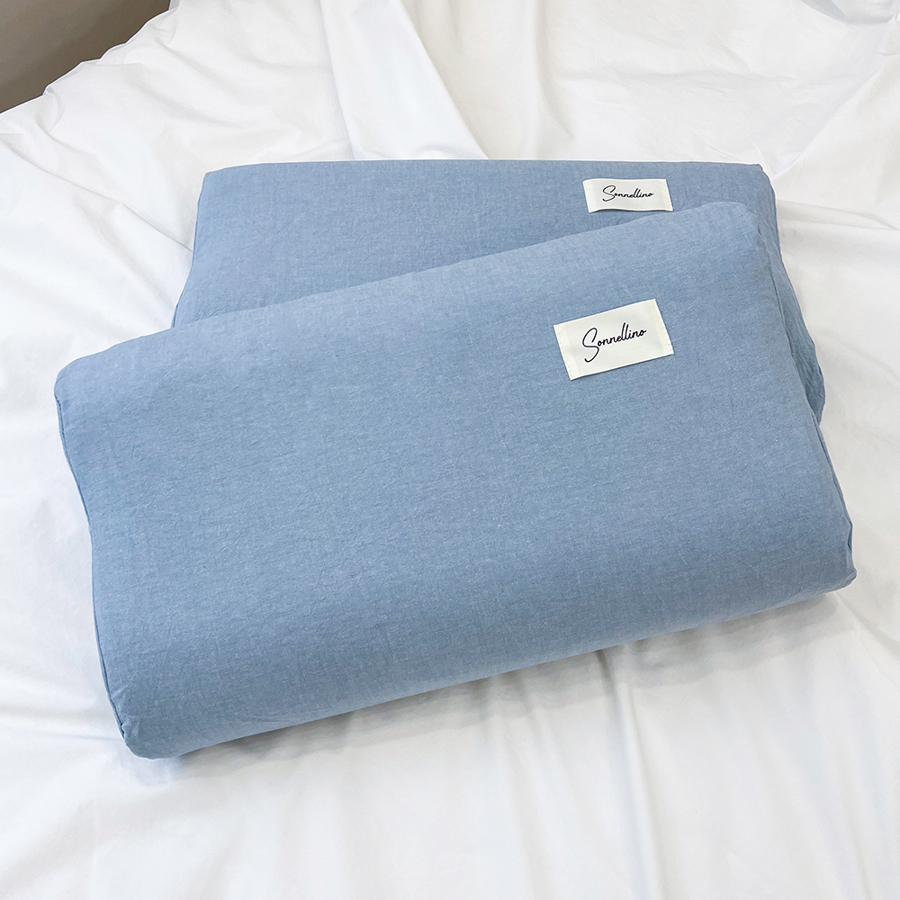 소넬리노 컴투더홈 Hello simple home 라텍스 굴곡형 메모리폼 베개커버 15,800원