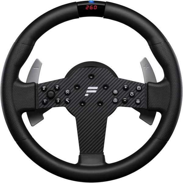 파나텍 심 레이싱 CSL 스티어링 휠 GT3 - 오버몰딩 고무 그립, 커스텀 마그네틱 시프터, 아날로그 패들 2개, OLED 디스플레이, 사전 설치된 QR2 라이트 사이드 PC 517,700원