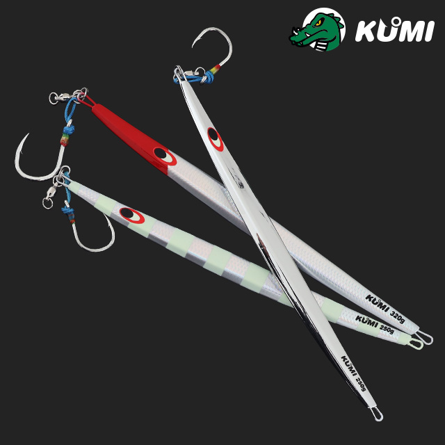 쿠미 딥 어택 지깅 메탈지그 대형 빅게임 부시리 방어 롱 지그 싱글훅, 1개, 200g, 올실버 7,460원