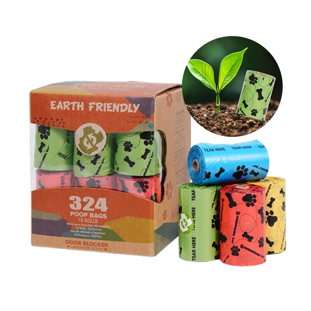 카이로스 친환경 생분해 푸푸 배변봉투 리필, 랜덤혼합, 1개, 324개입 12,900원