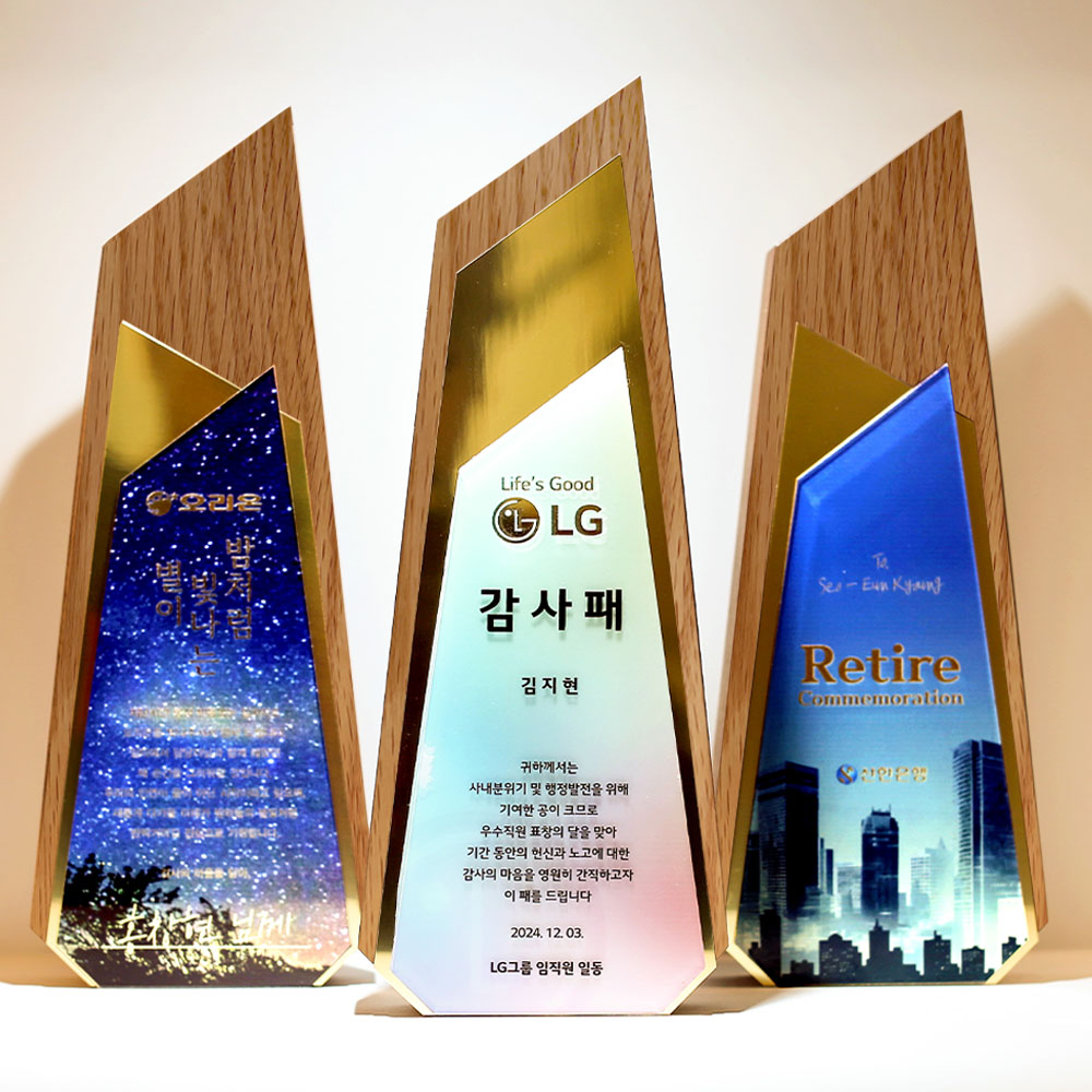 퇴직 감사패 기념패 문구 공로패 예문 부모님 생신 기업패 원목 트로피제작 TRW242 59,800원