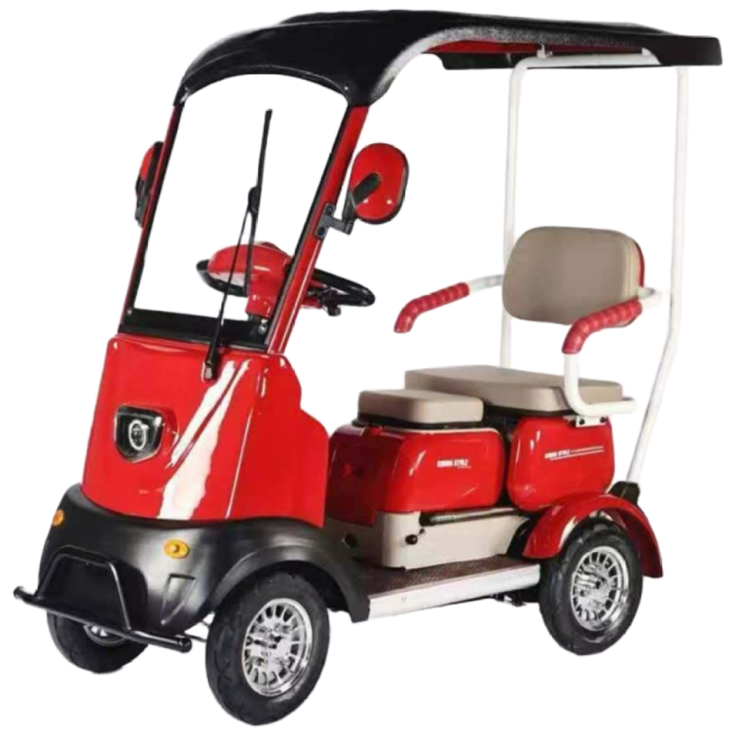 알엠티 고급형 최신 성인 2인용 알류미늄 화이트 휠 사륜 전동스쿠터 2,590,000원