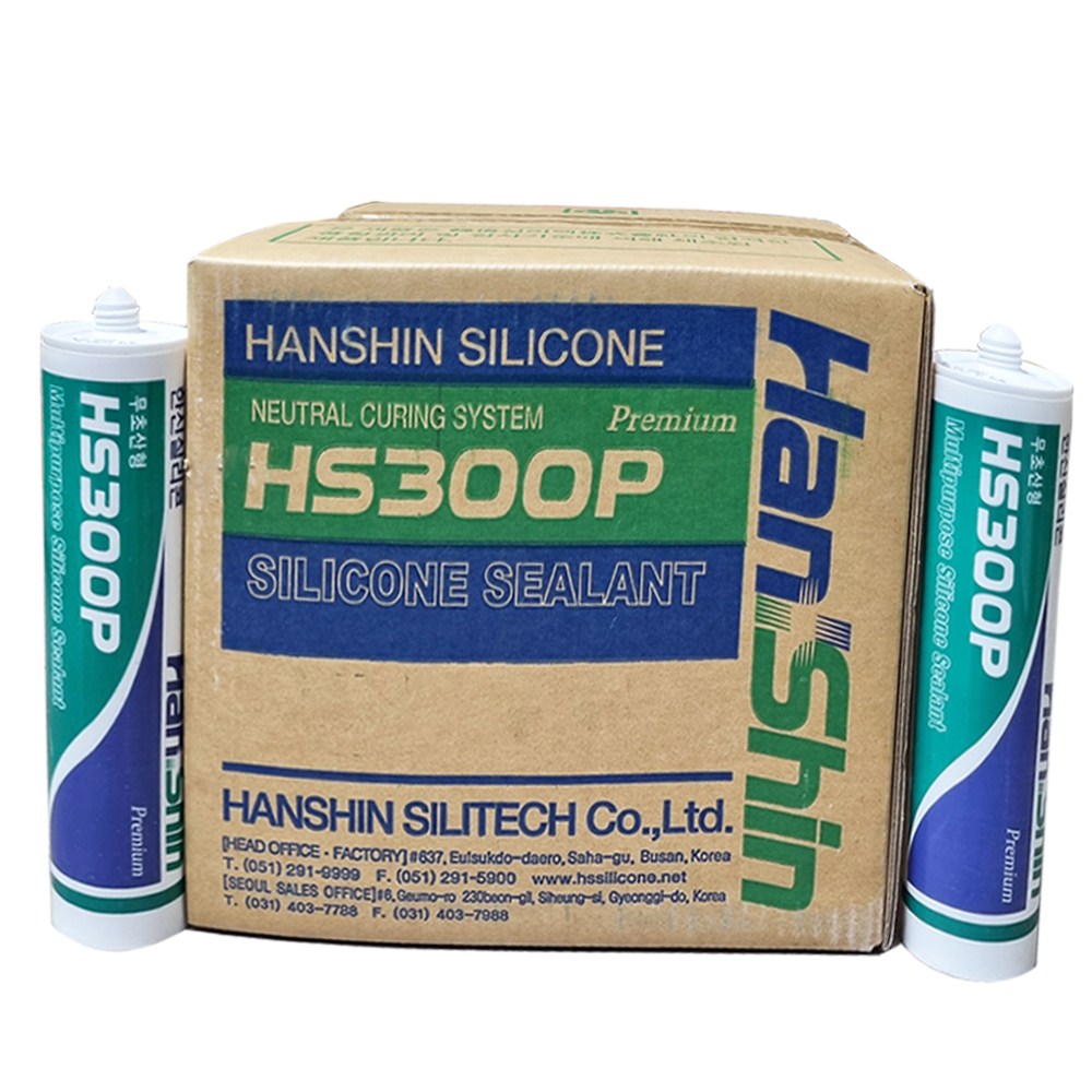 한신 프리미엄 건축용 실리콘 HS-300P 1박스(25개) 회색, 25개 44,000원