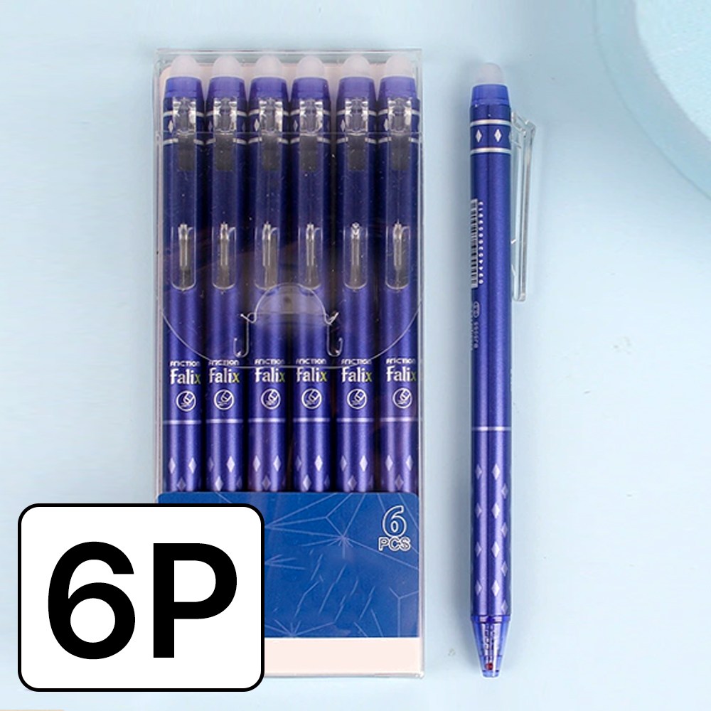 365플레이스 지워지는 볼펜 0.5mm 6p, 1개, 블루 8,560원