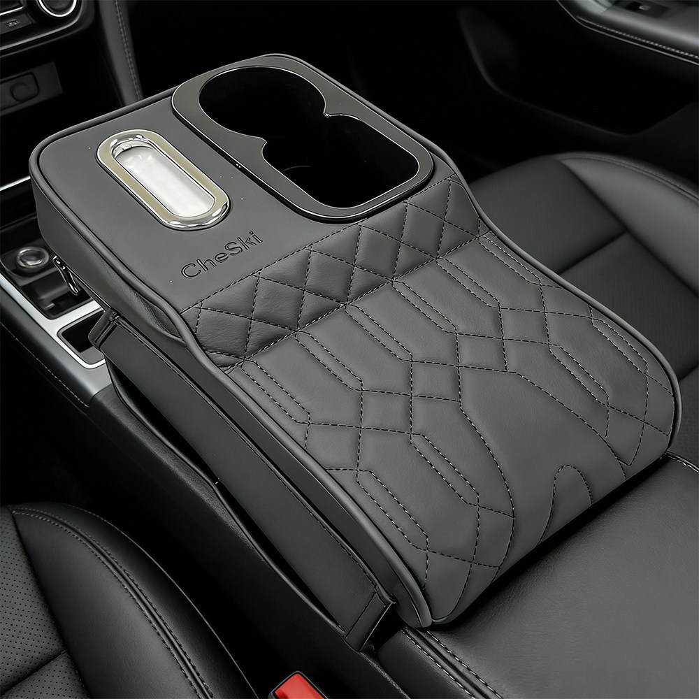 VIX Group 차량용 팔걸이쿠션 팔꿈치 받침대 수납함 상단형 컵홀더 티슈 보관함 수납포켓 콘솔쿠션 14,880원