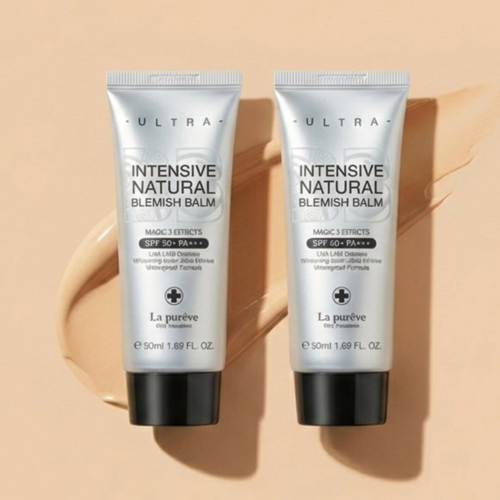 라퓨레브 울트라 자외선차단 톤업 블레미쉬밤 비비크림 50ml | KFDA 3중 자외선차단 미백 주름개선 트랜스팰런시 효과, 2개, 50ml, BB 19,990원