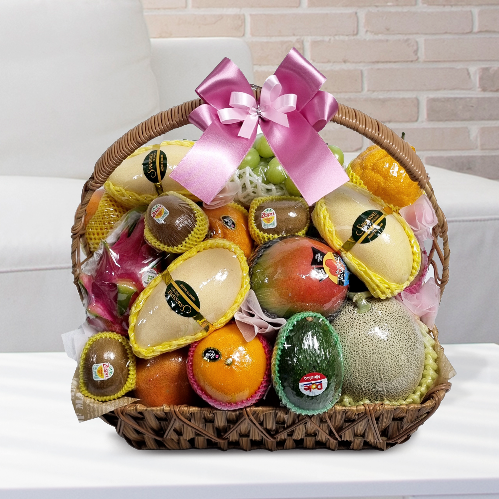 에코플라워 수도권배송 (과일바구니 q-0008) 상견례 병문안 출산 승진 축하 예단 추수감사절 과일선물 집들이, 1개 196,430원