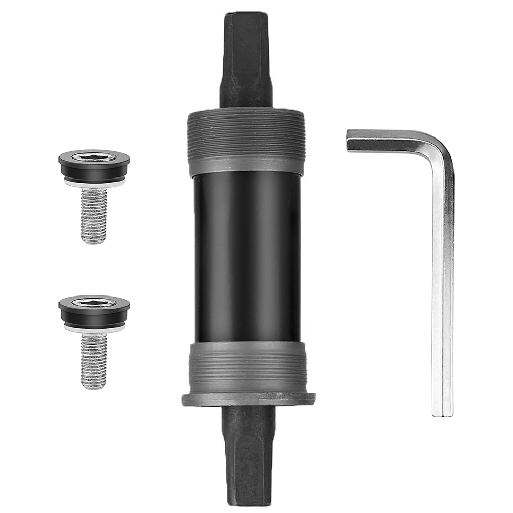 자전거 테이퍼 보어 하부 브래킷 122.5mm 사각 카트리지 테이퍼 보어 액슬, 자전거 부품, 테이퍼 스핀들 크랭크, 액슬 씰, 산악 자전거, 로드 자전거용(스패너 및 나사 포함), 1개 11,290원