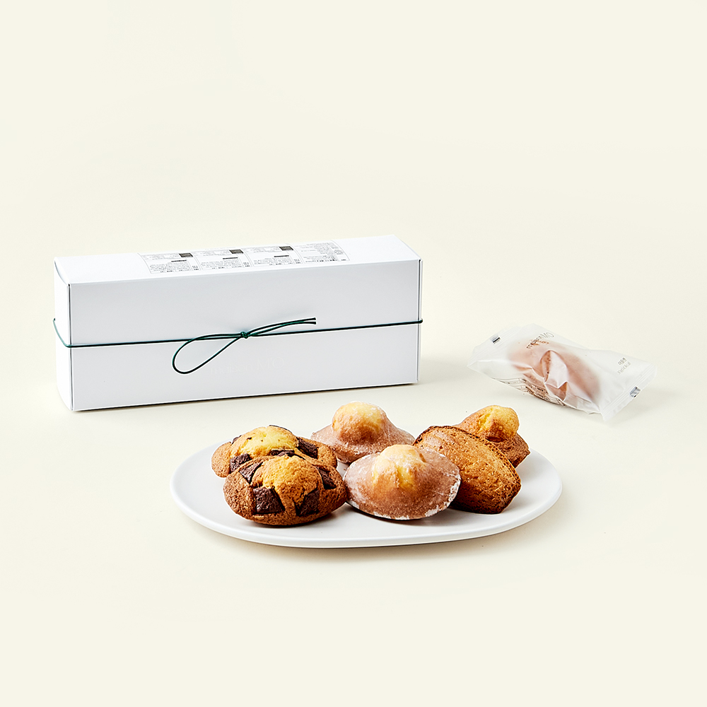 [로켓프레시] 메종엠오 기본 마들렌 30g x 2개 + 마들렌 글라쎄 35g + 소금초코 마들렌 35g x 2개 선물세트, 1세트 20,500원